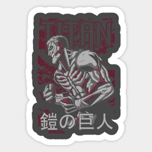 Reiner Braun Armored Titan Anime Artwork Sticker